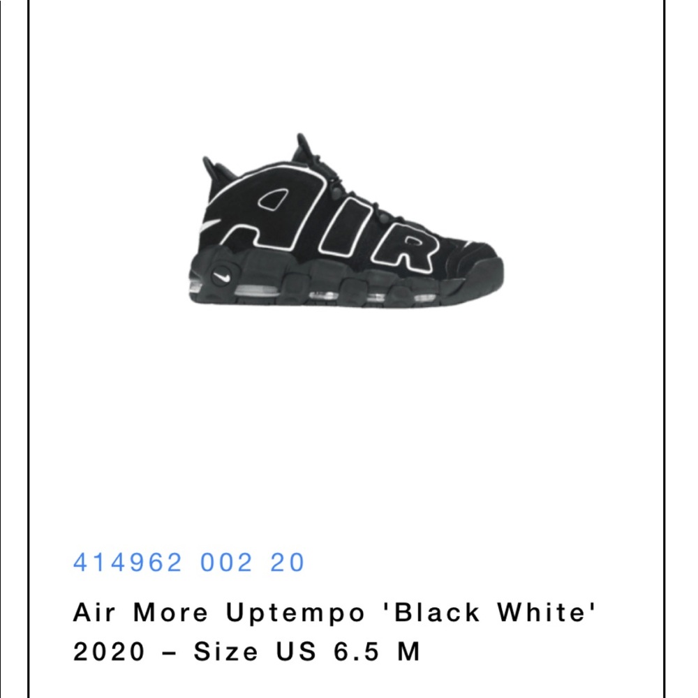NIKE AIR MORE UPTEMPO 8 WOMENS / 6.5 MENS
